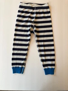 Neu ohne Etikett Hanna Andersson Mädchen (3) marineblau/weiß gestreift 100 % Bio-Baumwolle Pyjama-Unterteil - Bild 1 von 6