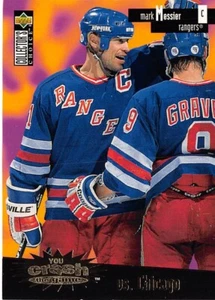 1996-97 Collector's Choice Crash the Game Gold #C30A Mark Messier /vs. Chicago - Bild 1 von 2