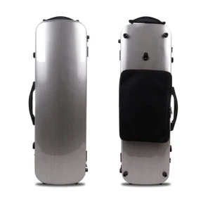4/4 Hard Violin Case mixed Carbon Fiber Case Music sheet bag Light back Straps - Picture 1 of 10