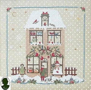 Christmas Avenue: Family House With Buttons~Sara Guermani - Picture 1 of 1