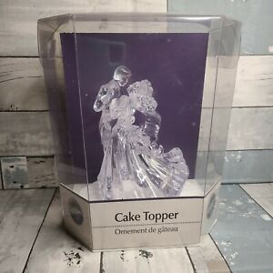 2006 Wilton WEDDING Dancing Couple Bianca CLEAR Cake Topper Bridal - NEW
