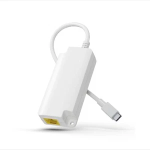 Gigabit PoE to USB C Converter for Smart Phone/Tablet USB-C to Ethernet Adapt... - Picture 1 of 6