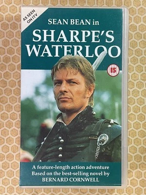 Sharpe's Waterloo. VHS Video, Sean Bean, Cert 15 Movie - Image 1 of 3