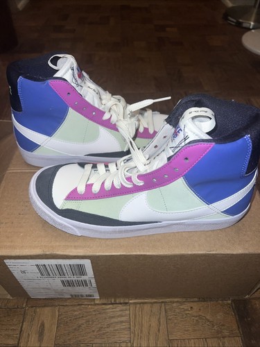 Scarpe NUOVE giovani 7 anni Nike Blazer metà '77 SE scuola elementare ragazze FB9125 500