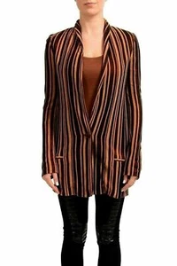 Just Cavalli Multi-Color Striped One Button Women's Blazer US S IT 40 - Picture 1 of 4