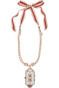 Collana Lanvin Grosgrain e cristallo - Foto 1 di 8