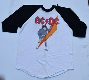 Original AC/DC High Voltage 1977 Tour baseball t-shirt jersey - Picture 1 of 2