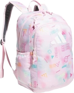 Adidas Affiliate OSFA School/Sports/Travel Backpack, Adidas Haze Clear Pink/WHT - Picture 1 of 12