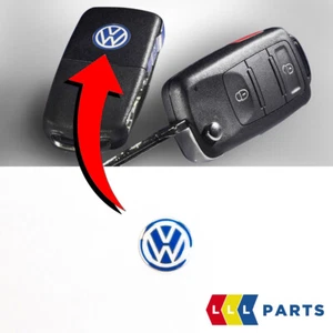 NEW GENUINE VW GOLF BORA JETTA PASSAT KEY FOB BADGE EMBLEM 14MM REPLACEMENT - Picture 1 of 3