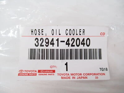 Genuine OEM Toyota 32941-42040 Oil Cooler Inlet Hose 2006-2012 RAV4 - Image 1 of 4