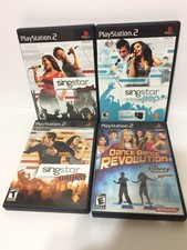 PlayStation 2 PS2 Singstar Lot of 3 games Amped,Rocks,Pop and Dance Revolution