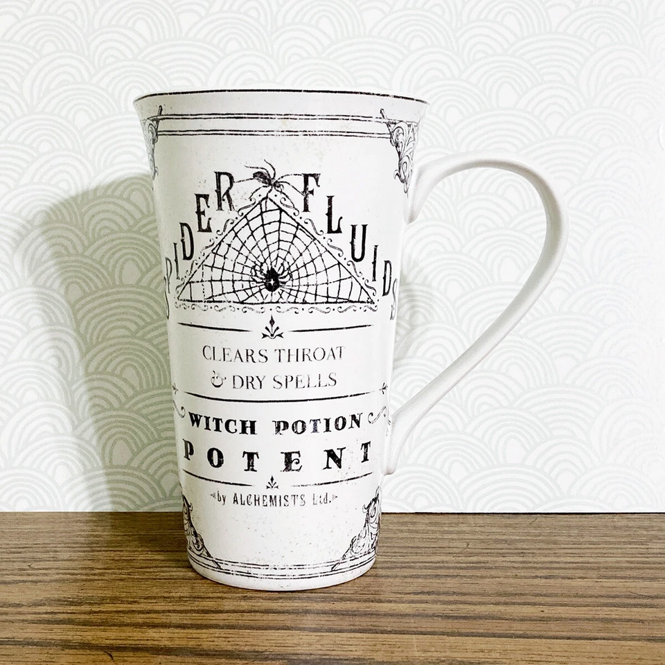 Hallow Apothecary Halloween Coffee Mug Extra Tall Latte 18 oz Vintage Look - Image 1 of 1