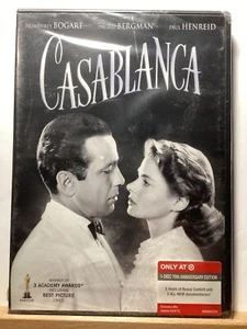 Casablanca (DVD, 1942 - Black & White) Humphrey Bogart - Ingrid Bergman - Foto 1 di 2