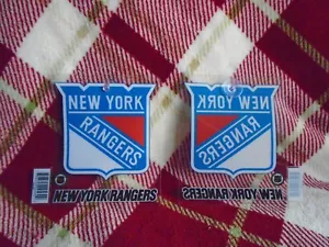 LOTE DE 3 CALCOMANÍAS DE VENTANA DE COLECCIÓN NEW YORK RANGERS TOTALMENTE NUEVAS - Imagen 1 de 2