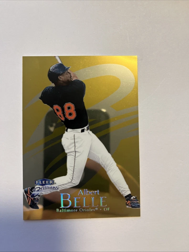 Fleer Brilliants Gold 1999 Albert Belle #107G/99 Foto 1 de 2