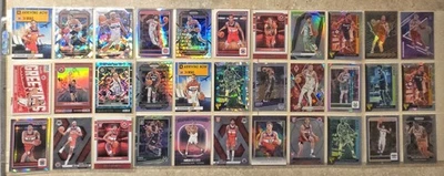 Lote de 33 cartas de los Washington Wizards lista de 25-26, numeradas, paralelas, radiocontrol y más  Foto 1 de 2