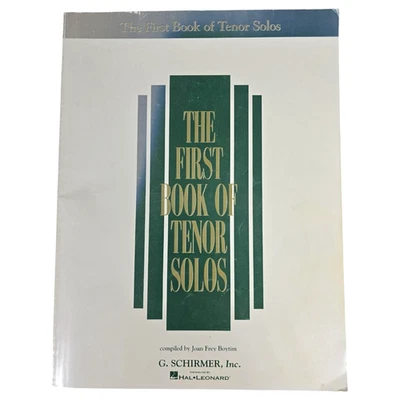 The First Book of Tenor Solos Music Songbook Schirmer Hal Leonard 1991 Vintatge - Image 1 of 4