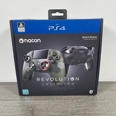 Nacon Revolution Unlimited Pro Controller | Sony PlayStation 4 | Camo Green New - Image 1 of 4