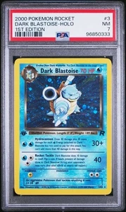 2000 Pokemon Rocket 3 Dark Blastoise-Holo 1st Edition PSA 7 NM - Picture 1 of 2
