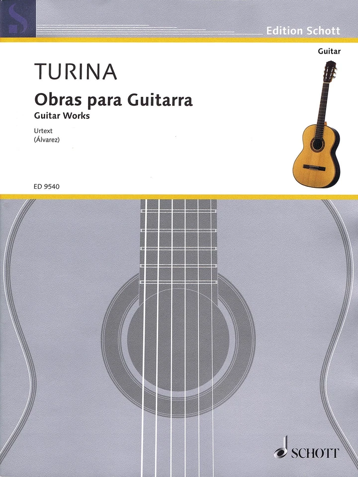 Turina Guitar Works Advanced Level Classical Spanish Solo Sheet Music Book - Image 1 of 1