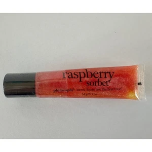 Philosophy Raspberry Sorbet Sweet Kisses Lipgloss Behandlung Neu 0,5 Oz. - Bild 1 von 3