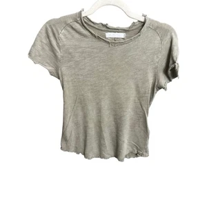 Camiseta We The Free Green Peasant Baby Talla S Manga Corta Algodón Cottage - Imagen 1 de 14