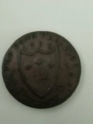 1793 South Wales George Ill Pro Bono Farthing Token Coin - Image 1 of 4