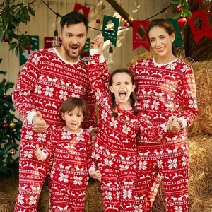 Christmas Family Nightwear Matching Pyjamas Adult Kids Pajamas Xmas Pjs Set - Bild 1 von 34
