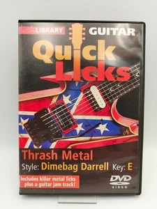 Lick Library DIMEBAG DARRELL QUICK LICKS Thrash Metal Guitar Lessons Video DVD - Picture 1 of 2