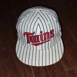 New Era 59FIFTY Minnesota Twins 50th Anniversary Pin Stripes Fitted Hat 7 3/4 - Picture 1 of 11