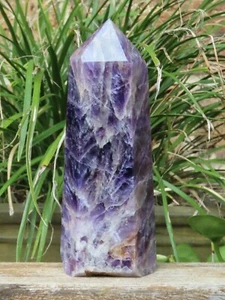 Large Chevron Amethyst Polished Crystal Generator Purple 1 Kilogram 185mm Tall - Picture 1 of 12