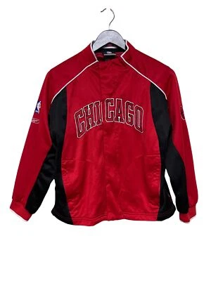 Chaqueta de Pista Reebok NBA Chicago Bulls Baloncesto Cremallera Completa Calentamiento Niños 10 12 Foto 1 de 4