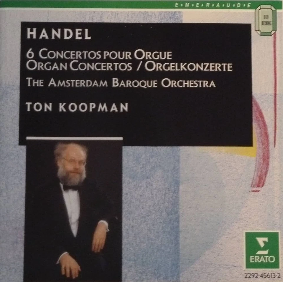 Handel 6 Organ Concerto Amsterdam Baroque Ton Koopman CD 1984 IMPORT GERMANY - Image 1 of 1