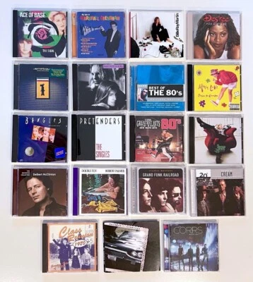 Lot of 19 CD's 60's-90's (3) are Singles (16) Full CD's Cream-Pretenders-Bangles - Image 1 of 4
