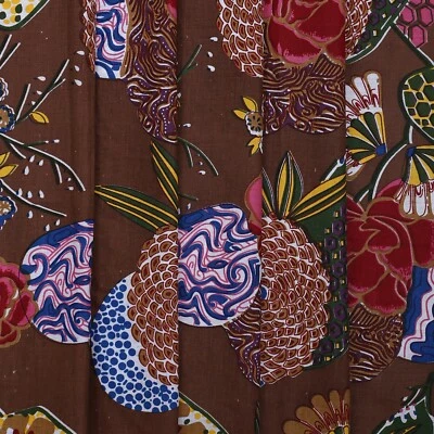 Indian Hand Block Print Sanganeri Fabric Cotton Ethnic Craft Fabric By 5 Yard - Image 1 of 3