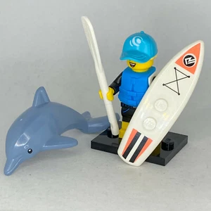 Paddle Surfer Minifigur Lego Sammlerstück Minifigur CMF Serie 21 - Bild 1 von 4