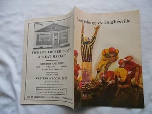 LEWISBURG HS GREEN DRAGONS Vs. HUGHESVILLE FOOTBALL PROGRAM NOV. 4,1972 - Picture 1 of 2