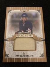2021-22 Leaf Lumber PAT LAFONTAINE Game Used Lumber /25