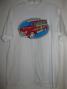 California Surfing tee shirt lrg unisex ss Beaches Woody & Surfboard USA - Picture 1 of 13
