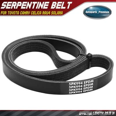 Correa serpentina alternador 39,13" para Toyota RAV4 1996-2000 Camry Solara Celica Foto 1 de 4