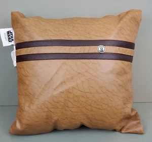Sobel Westex Star Wars Home Jedi Pillow Brown Jedi Symbol Belt Faux Leather 16" - Picture 1 of 12