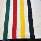 Vintage Pendleton Mills Wool Glacier Park Blanket 90" x 74” USA Virgin Wool