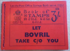 BB29 George V 1935 3/- edición folleto cosido 319 - Imagen 1 de 7