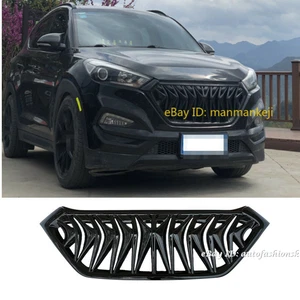 Parachoques delantero negro brillante para Hyundai Tucson 2016 2017 2018 parrilla de elevación facial - Imagen 1 de 13