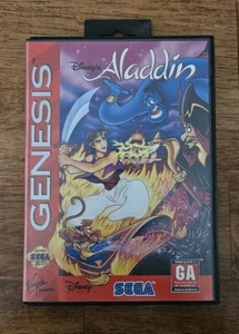 Disney’s Aladdin (Sega Genesis, 1993) W/Rare VHS Promo Insert & Poster! - Picture 1 of 6