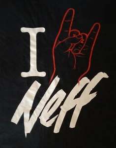 NEFF I ROCK NEFF Mens Black Graphic T-shirt Size L - Picture 1 of 3