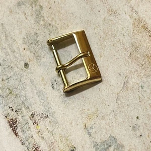 12 SOLD Racing theme vintage gold plated vintage watch buckle 16mm inner opening - Picture 1 of 6