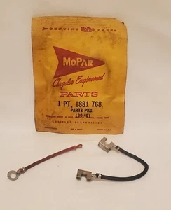 **NOS -P# 1881 768-MOPAR Distributor Ground Lead Plymouth Dodge Chrysler DeSoto - Picture 1 of 8