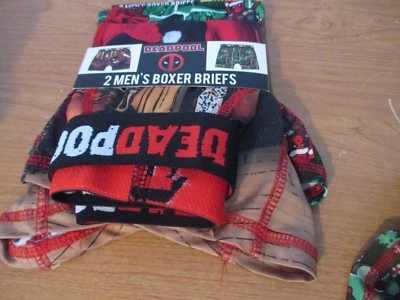Briefly Stated~DEADPOOL set of 2 BOXER BRIEFS~Men's Small~NWT - Image 1 of 4