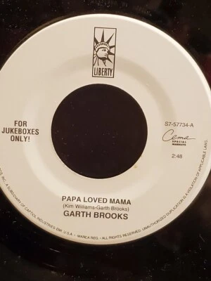 GARTH BROOKS 7" 45 RPM "Papa Loved Mama" & "New Way to Fly" 4-Jukeboxes VG+ cond - Image 1 of 4